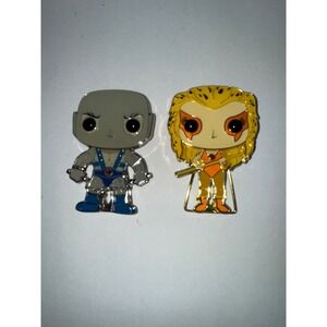 Funko Pop Pins Thundercats Panthro Cheetara Enamel Pin Set 2021 Retro Cartoon